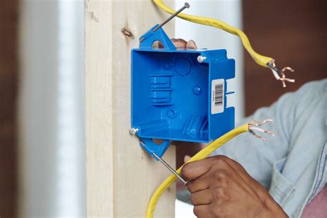 how to install a blue electrical box|electrical box installation guide.